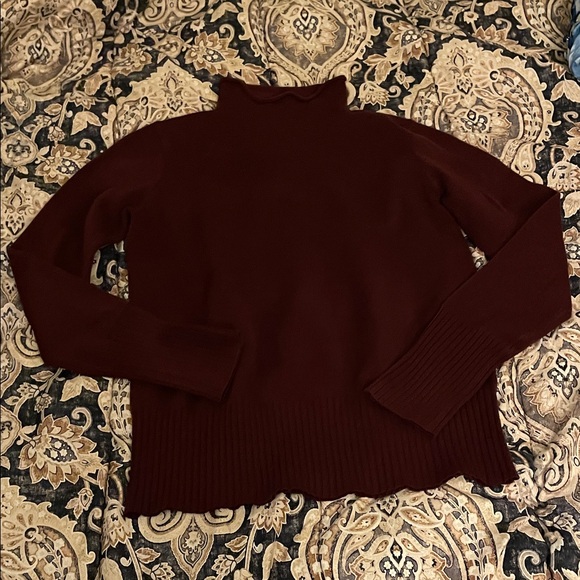 French Connection Sweaters - French Connection Deep Reddish purple  Turtleneck Sweater